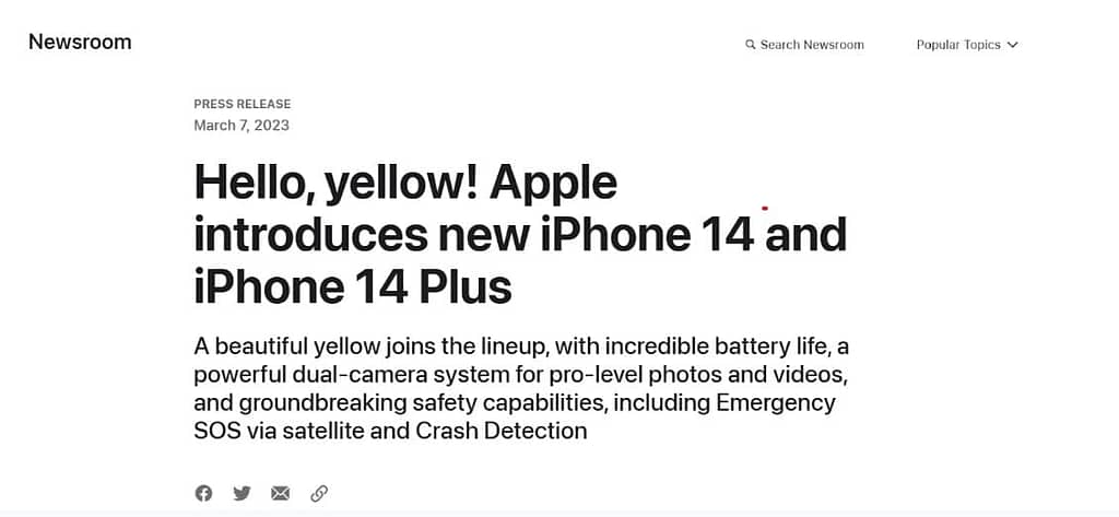 Contoh press release untuk peluncuran produk baru